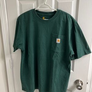 Carhartt Forest Green Tee with Pocket